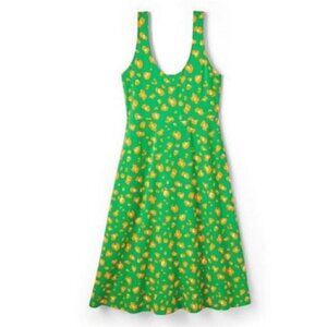 NWT Tabitha Brown X Target Green Leopard Print Knit Midi Dress